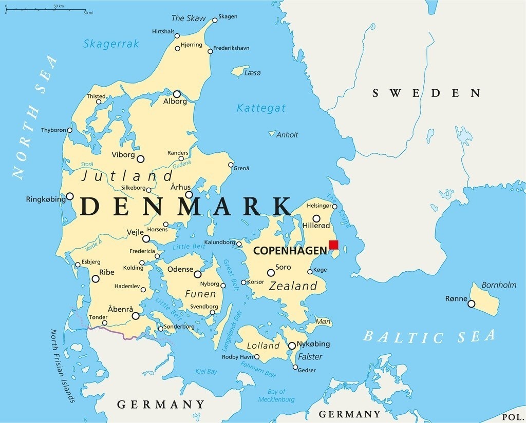 Denmark map | Photos : Specials